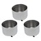 Creative Mark Stainless Steel Palette Cup 100ml, 3 Pack with Sturdy Clip for Palette Attachment- 2-3/8" Diameter Paint Cup for Artists, Students, Professionals